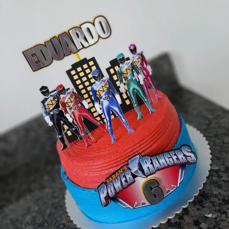 Foto de bolo power rangers 14 - 14