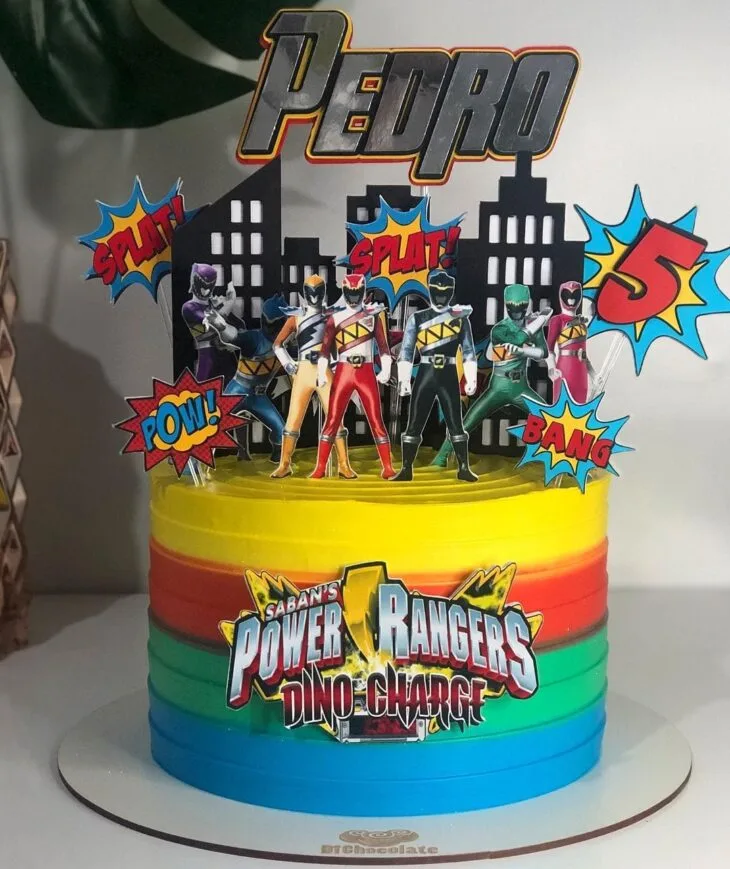 Foto de bolo power rangers 16 - 16