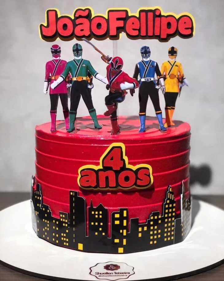 Foto de bolo power rangers 2 - 2