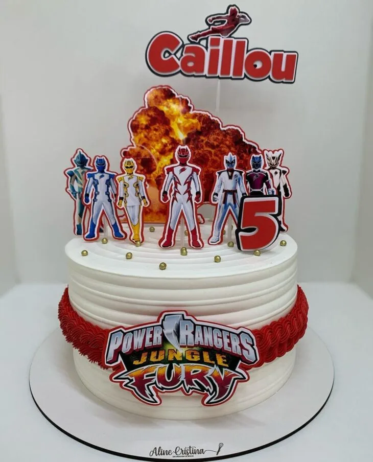 Foto de bolo power rangers 23 - 23