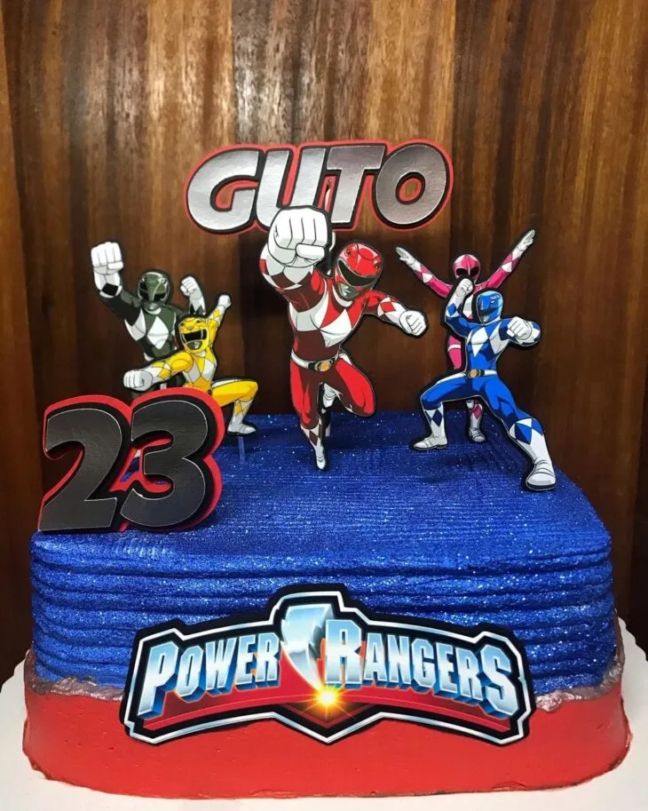 Foto de bolo power rangers 26 - 26
