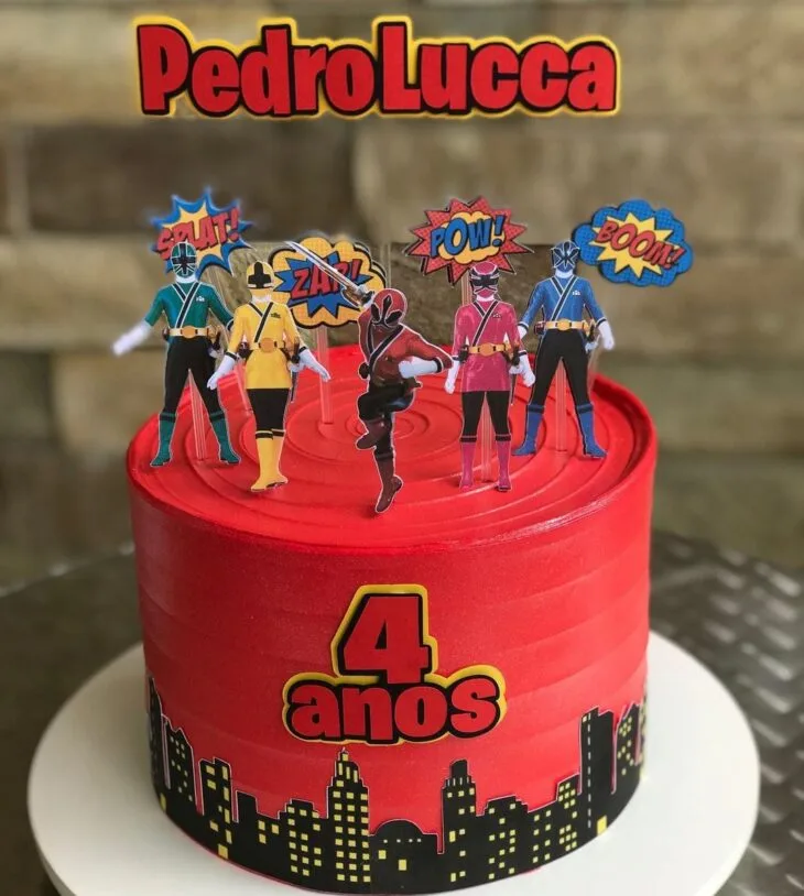 Foto de bolo power rangers 27 - 27