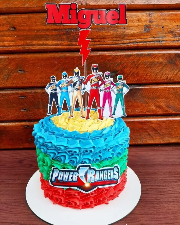 Foto de bolo power rangers 28 - 28