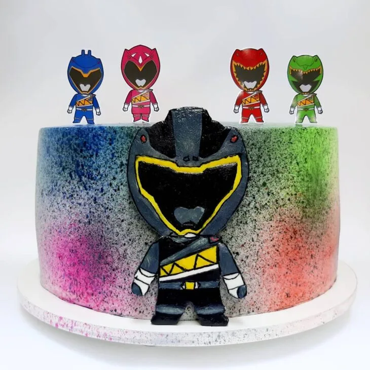 Foto de bolo power rangers 36 - 36