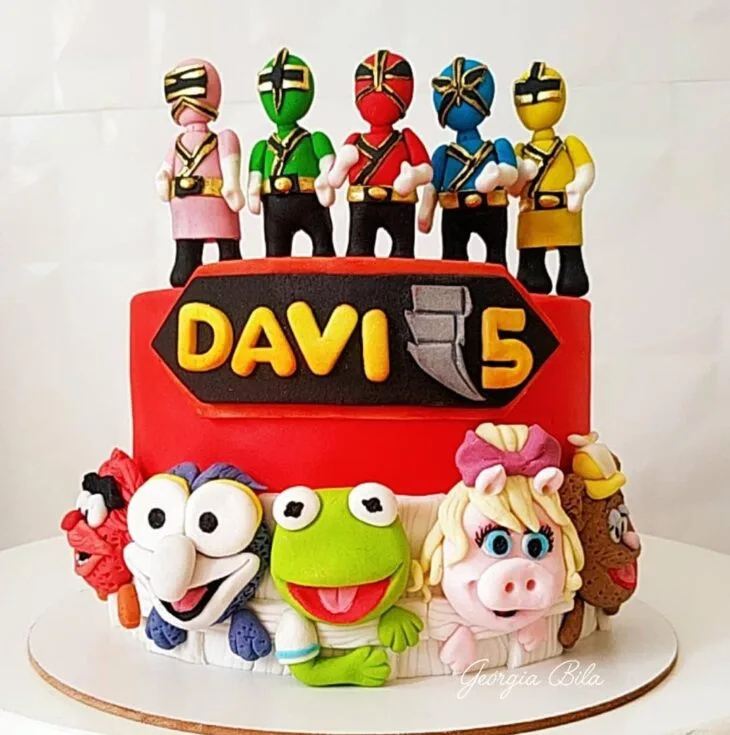 Foto de bolo power rangers 40 - 40