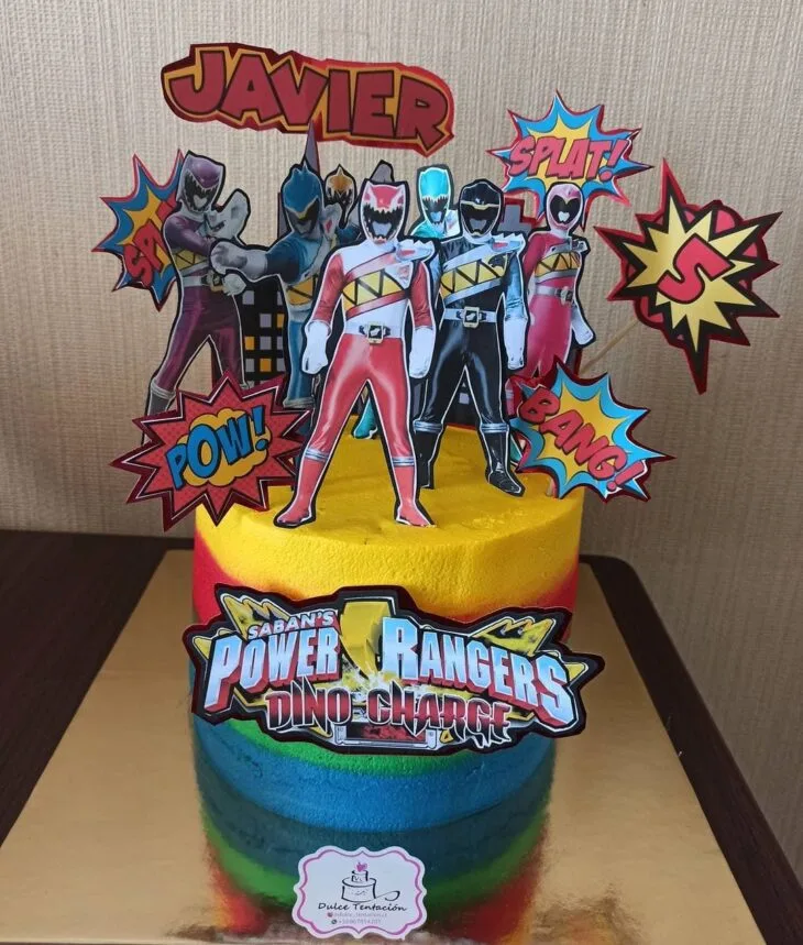 Foto de bolo power rangers 42 - 42