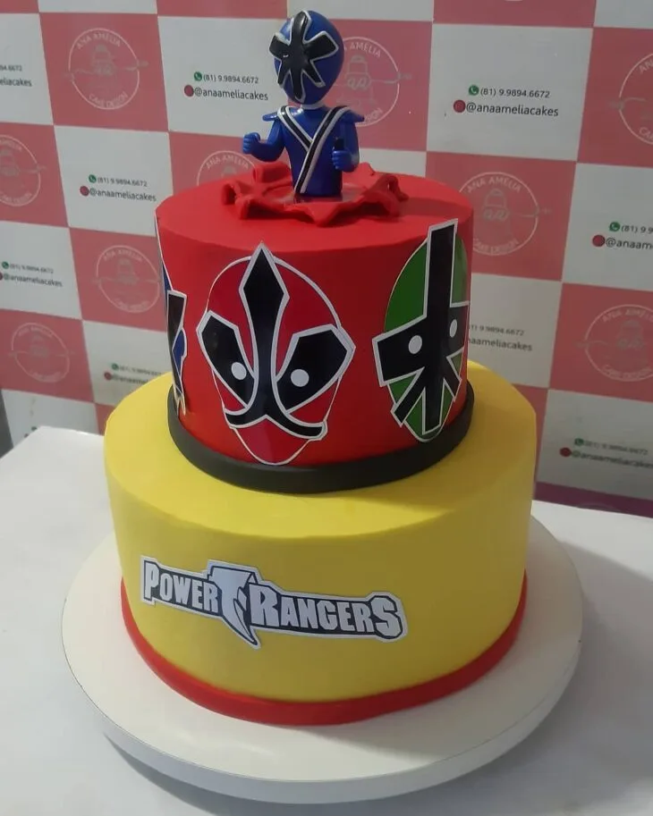 Foto de bolo power rangers 47 - 47