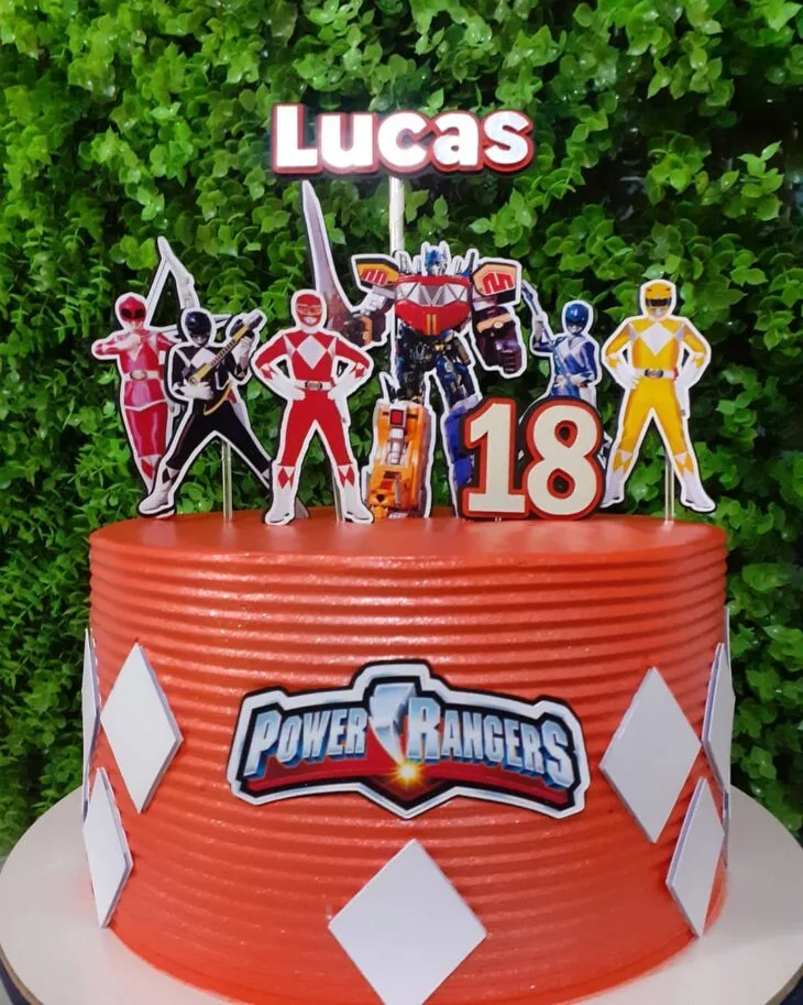 Foto de bolo power rangers 50 - 50