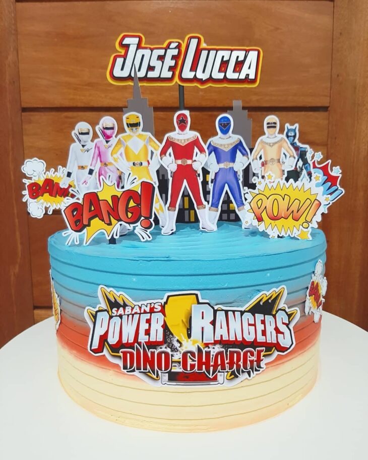 Foto de bolo power rangers 56 - 59