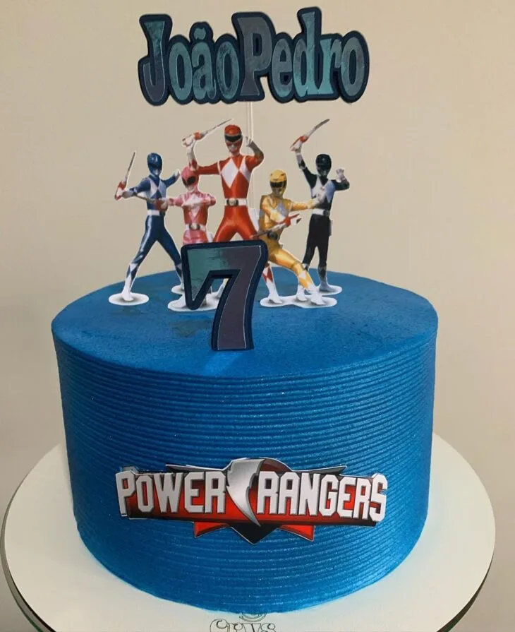 Foto de bolo power rangers 58 - 58