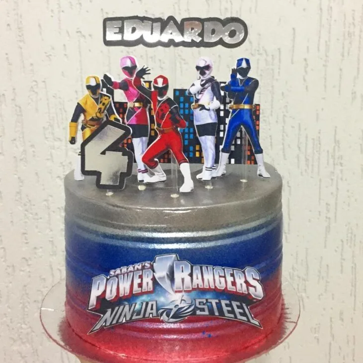 Foto de bolo power rangers 59 - 59