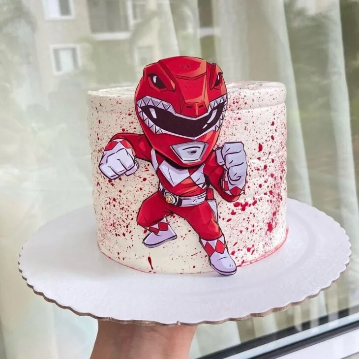 Foto de bolo power rangers 60 - 60