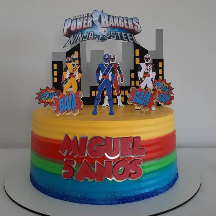 Foto de bolo power rangers 63 - 63