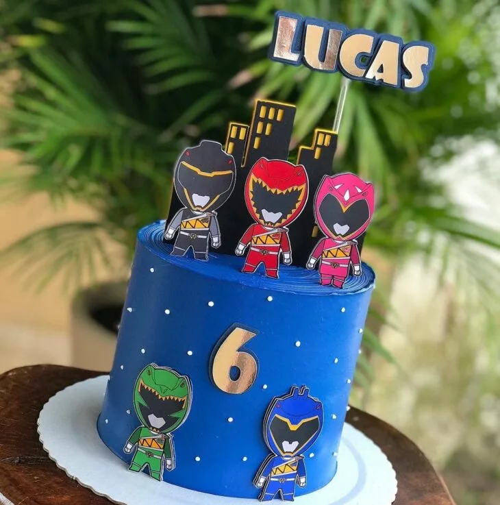 Foto de bolo power rangers 7 - 7