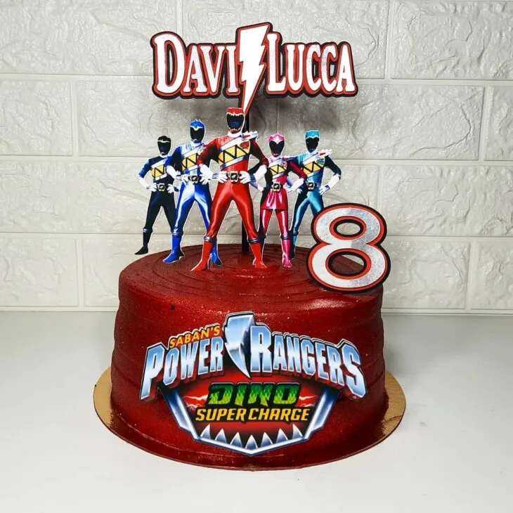 Foto de bolo power rangers 9 - 9