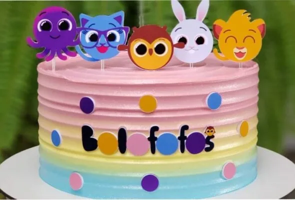 65 modelos de bolo do Bolofofos para uma festa divertida e cheia de fofura