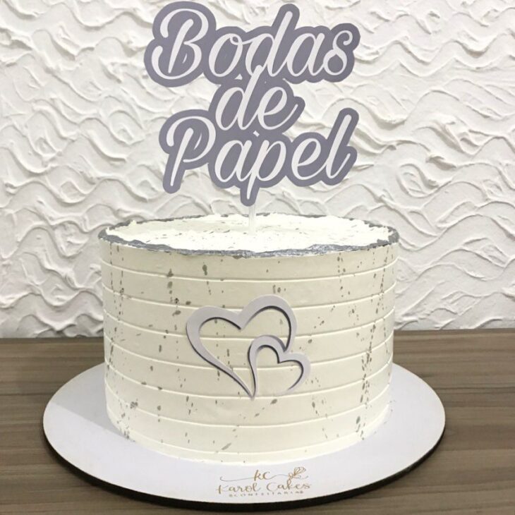 Foto de bolo bodas de papel 07 - 10