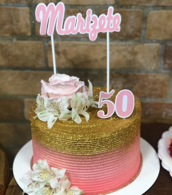 Foto de bolo de 50 anos 37 - 40