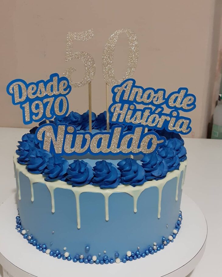 Foto de bolo de 50 anos 56 - 59