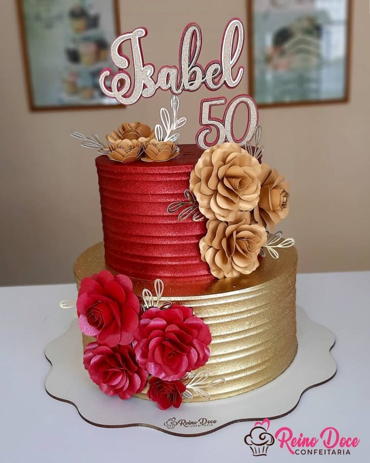 Foto de bolo de 50 anos 7 - 10