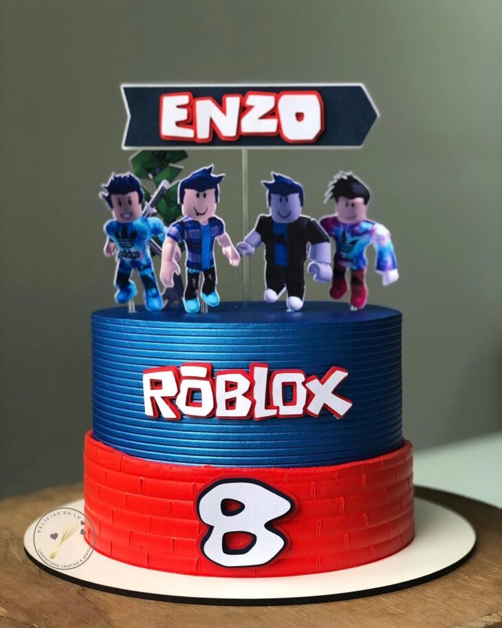 Foto de bolo roblox 8 - 10