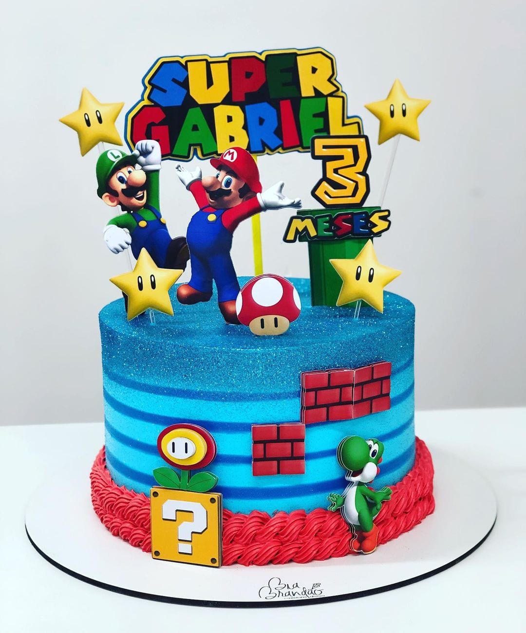 Foto de bolo super mario 20 - 23