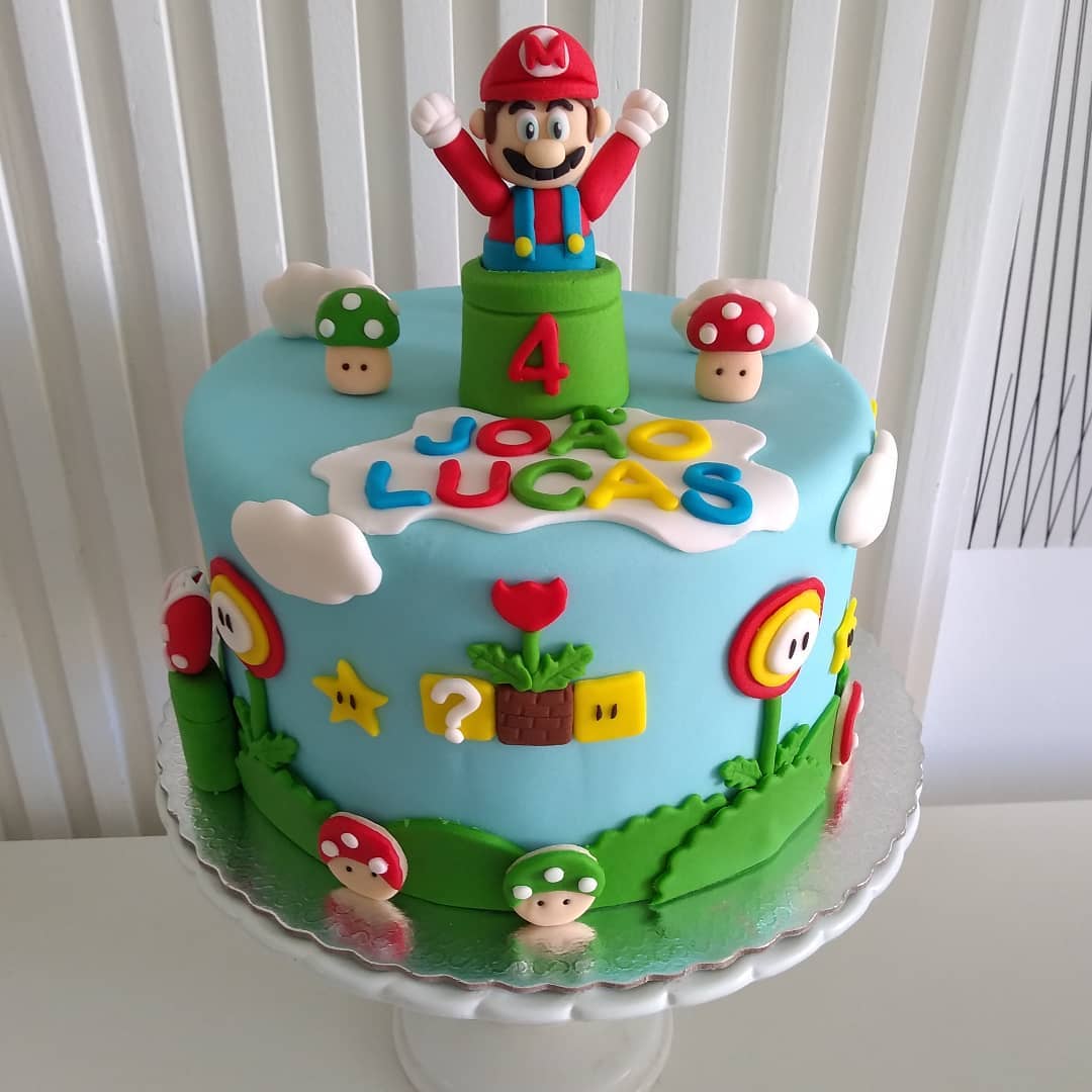 Foto de bolo super mario 23 - 26