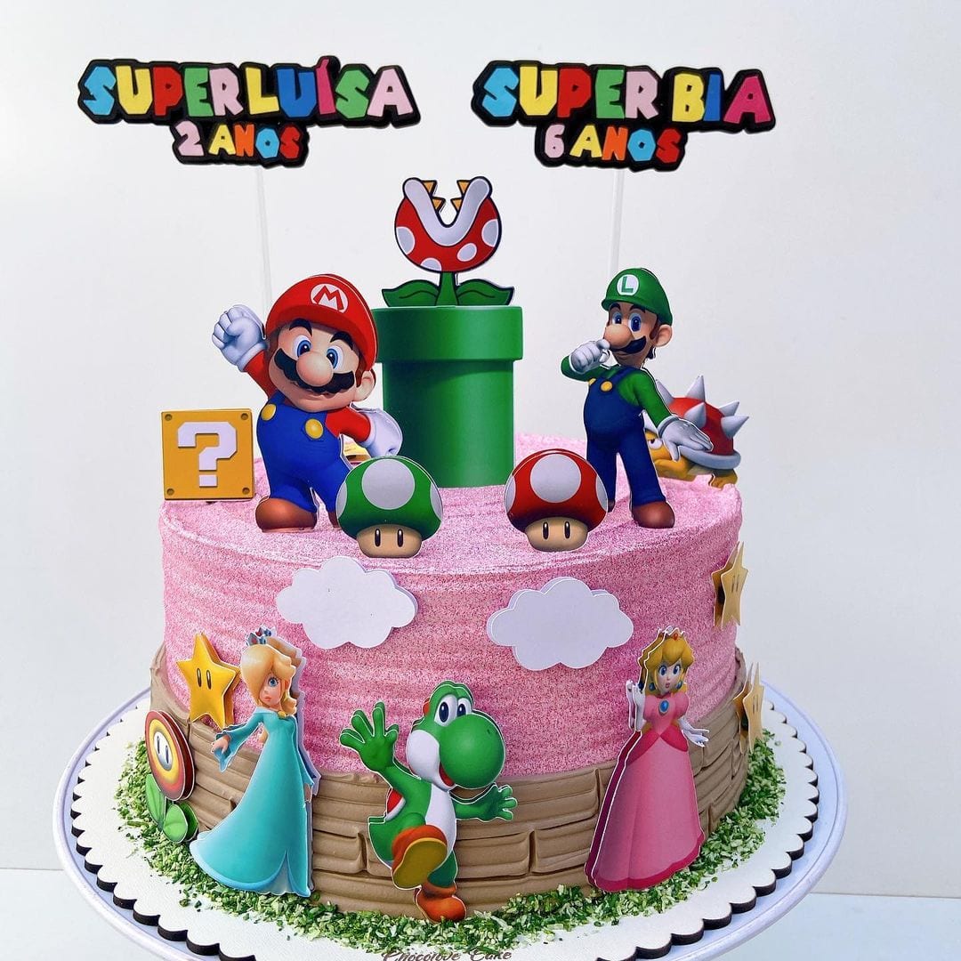 Foto de bolo super mario 43 - 46