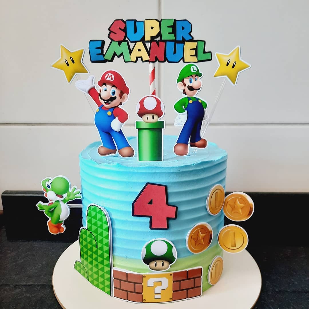 Foto de bolo super mario 46 - 49