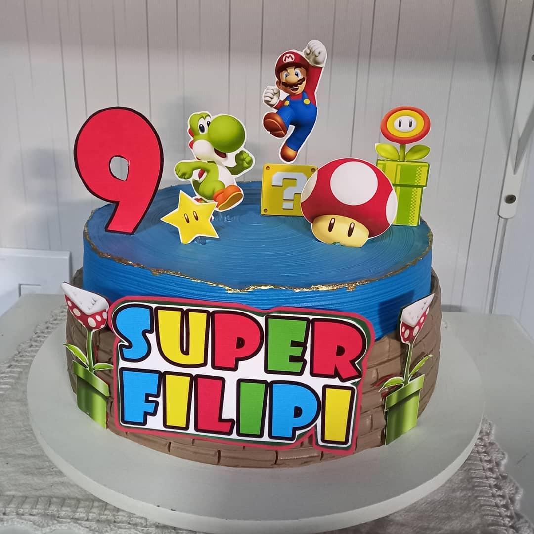 Foto de bolo super mario 61 - 63