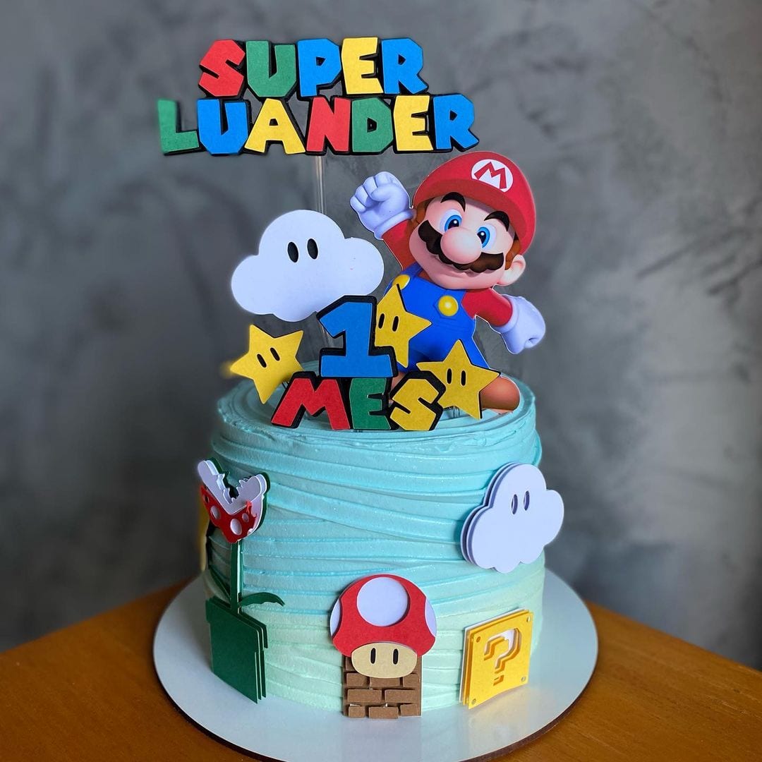 Foto de bolo super mario 63 - 65