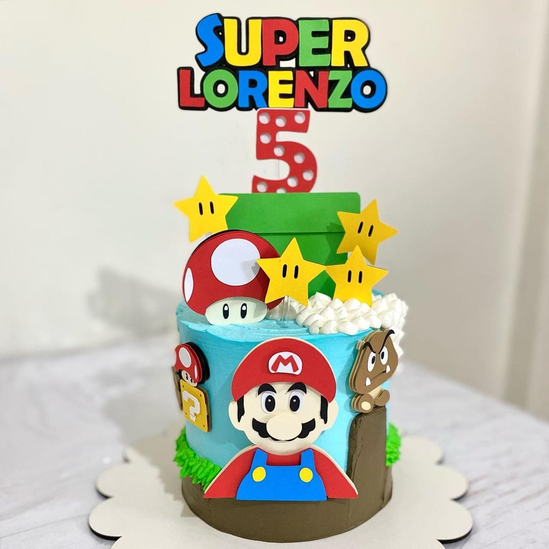 Foto de bolo super mario 67 - 69