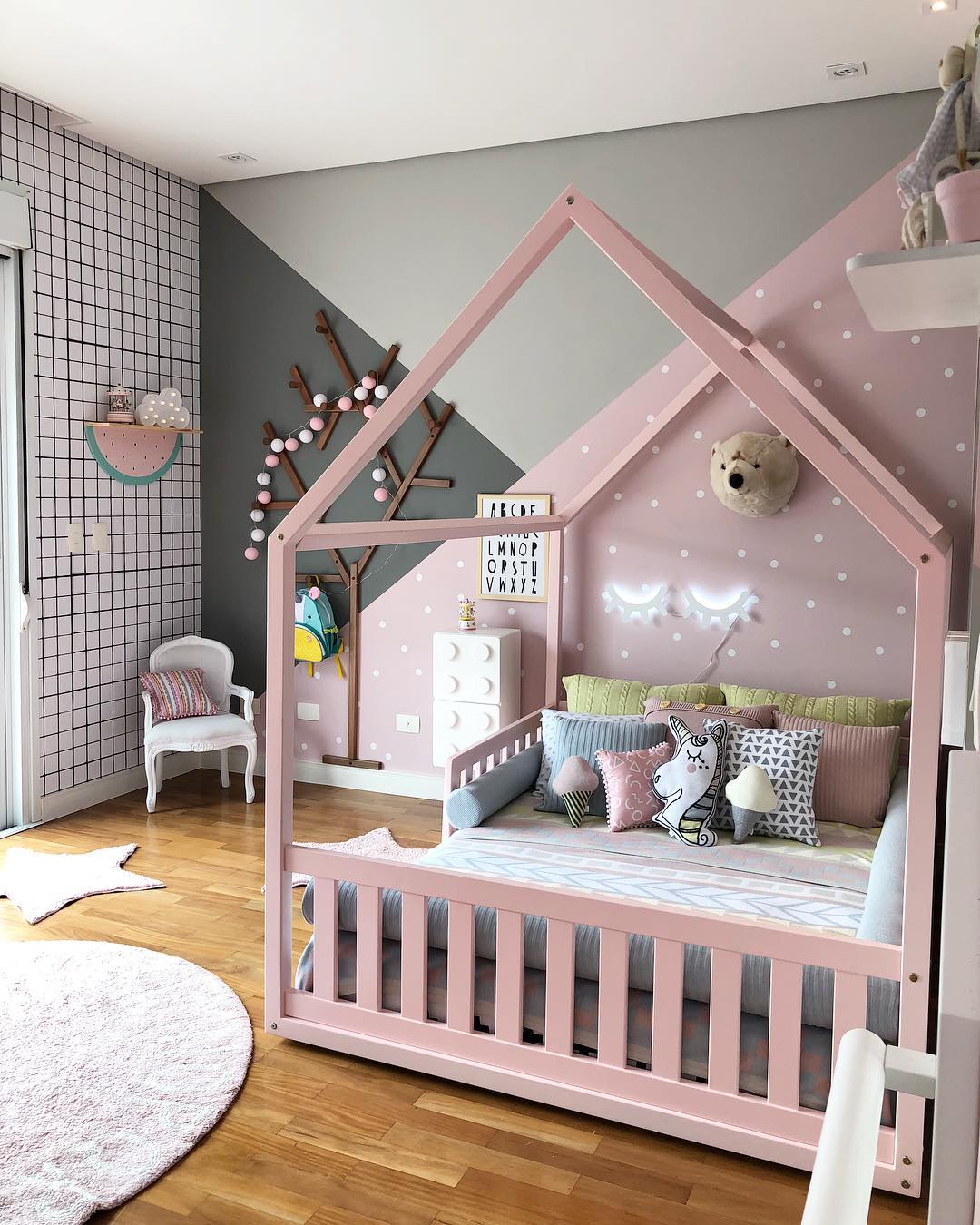 Quarto cinza e rosa: 40 ideias para apostar nessa combinação