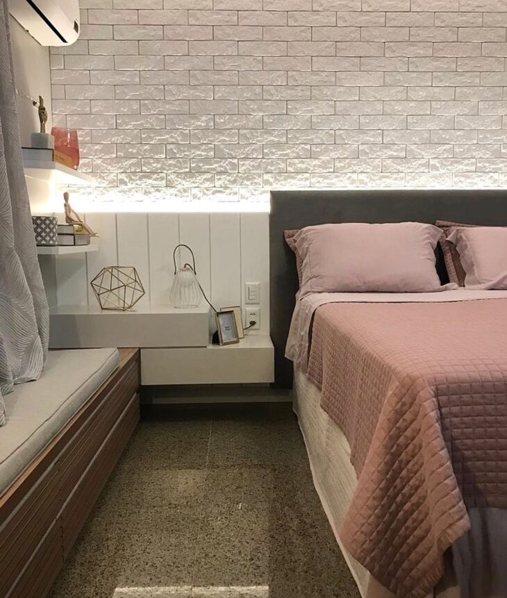 Foto de quarto cinza e rosa 37 - 37