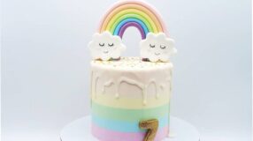 Foto de bolo arco iris 00 - 11