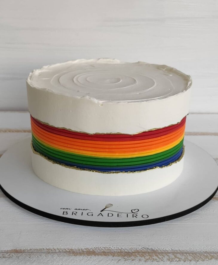 Foto de bolo arco iris 19 - 22