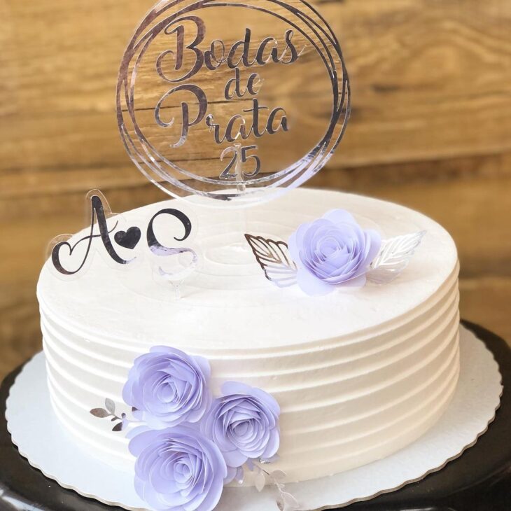 Foto de bolo bodas de prata 063 - 66