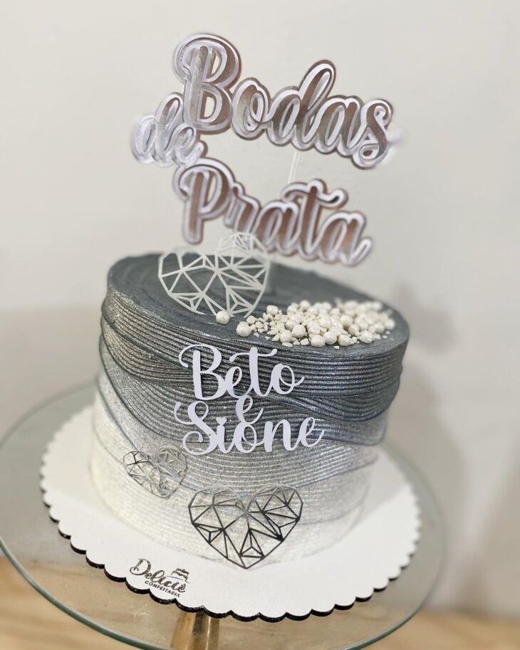 Foto de bolo bodas de prata 19 - 22