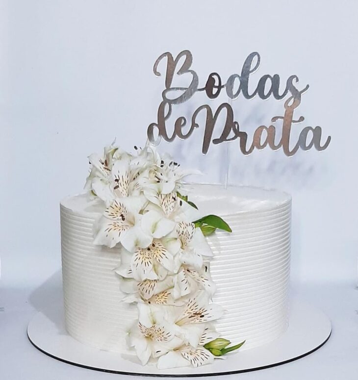 Foto de bolo bodas de prata 39 - 42