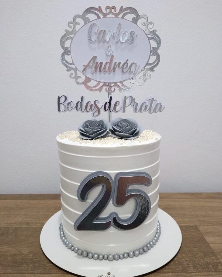 Foto de bolo bodas de prata 9 - 12