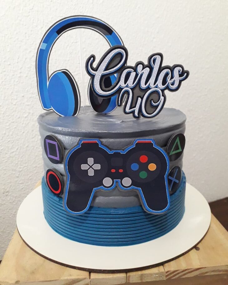 Foto de bolo de videogame 054 - 57