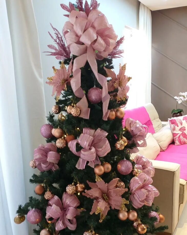 Foto de arvore de natal rosa 32 1 - 35