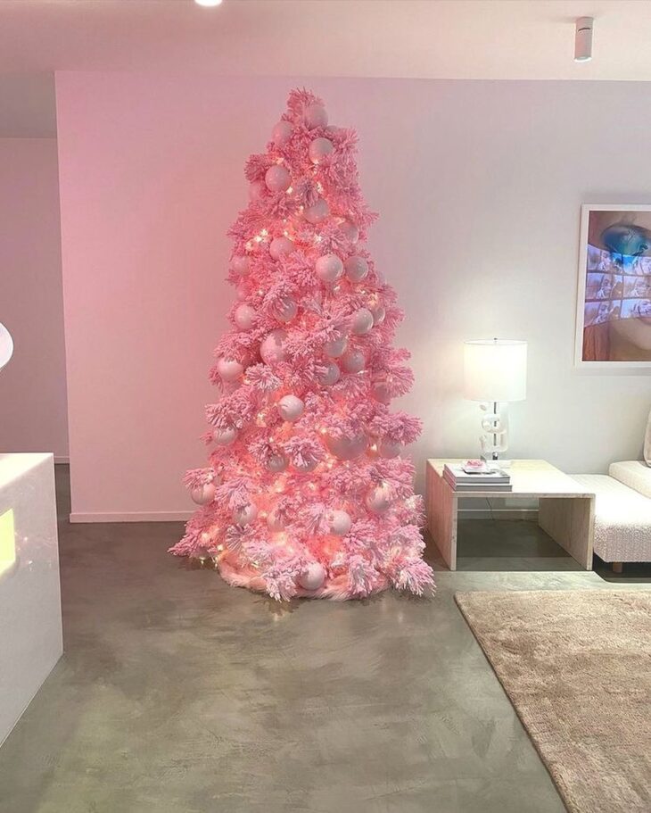 Foto de arvore de natal rosa 57 1 - 60