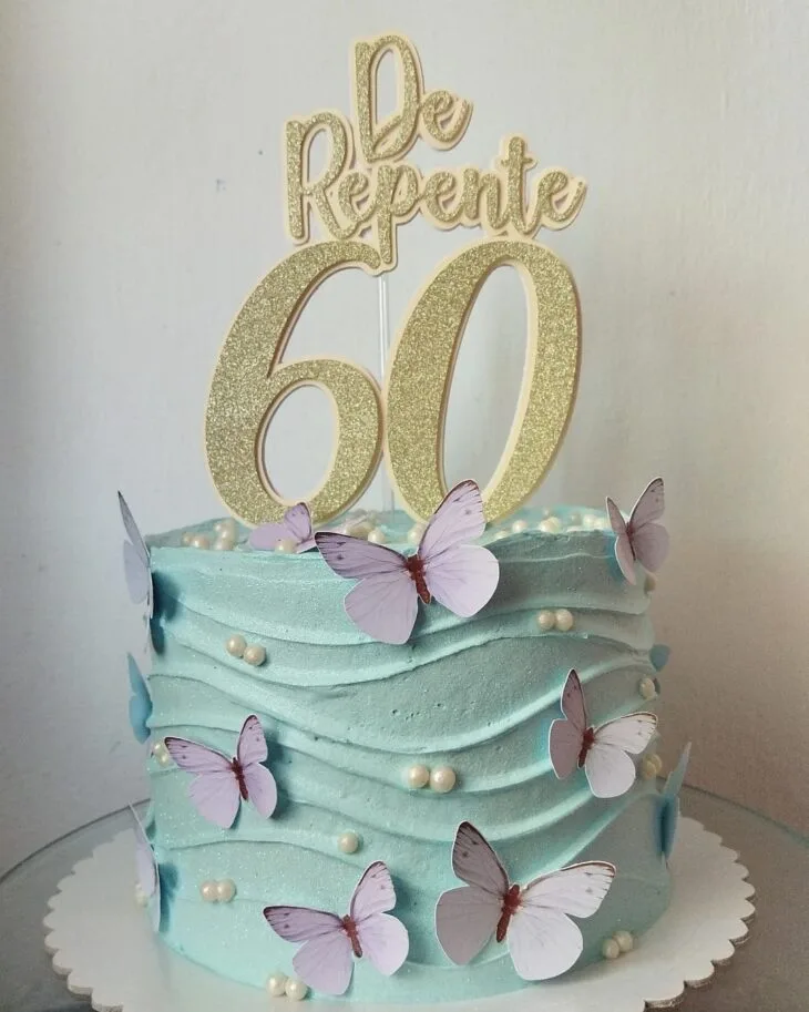 Foto de bolo de 60 anos 051 - 54