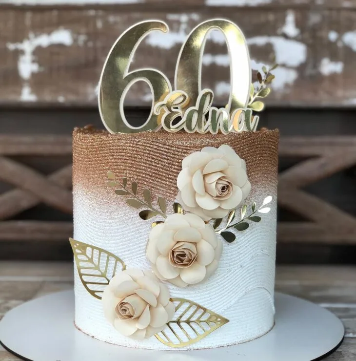 Foto de bolo de 60 anos 10 - 13