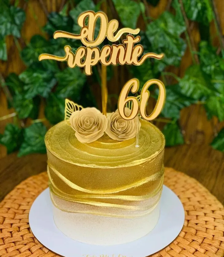 Foto de bolo de 60 anos 11 - 14