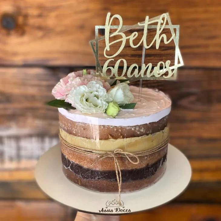 Foto de bolo de 60 anos 22 - 25
