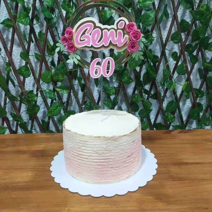 Foto de bolo de 60 anos 4 - 7