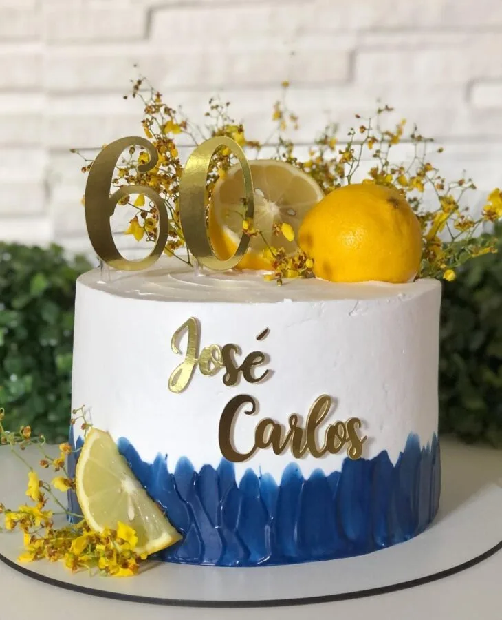 Foto de bolo de 60 anos 40 - 43