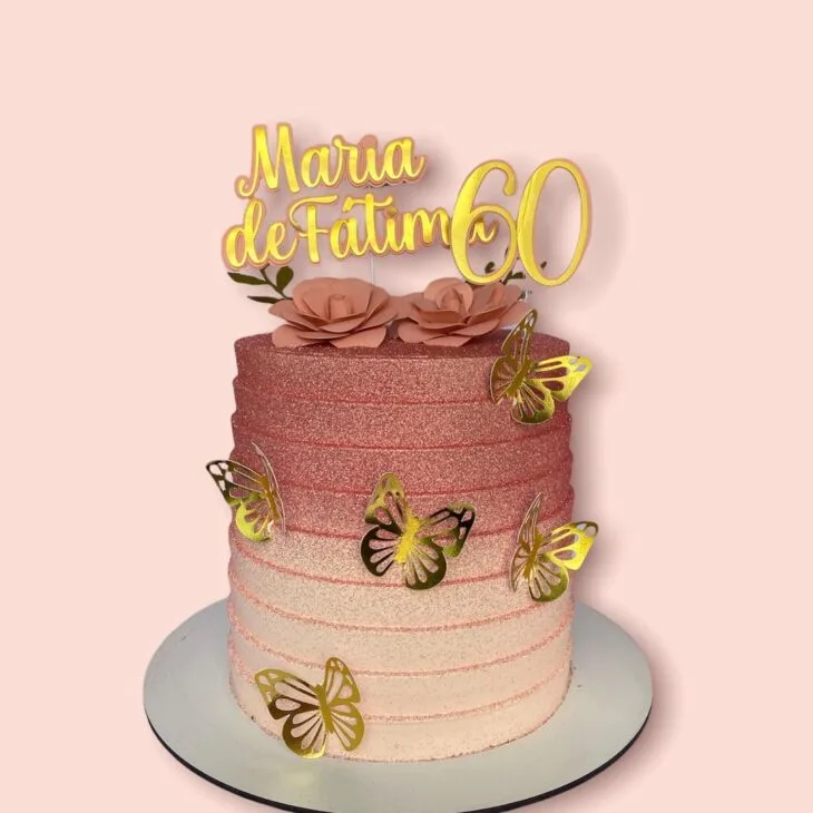 Foto de bolo de 60 anos 46 - 49